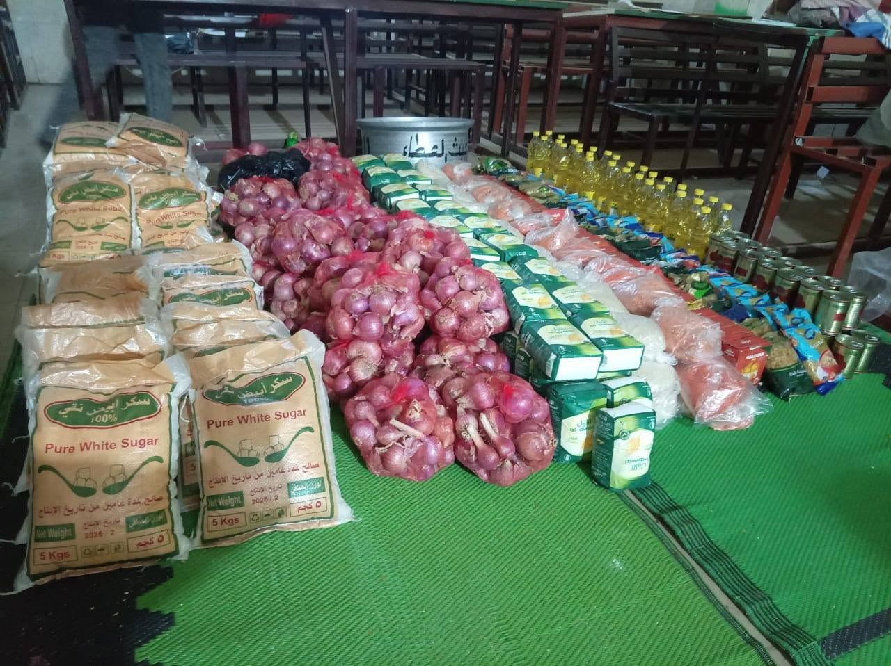 توزيع مواد غذائية ضمن برامج المنظمة